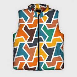 Мужской жилет Геометрический узор разноцветный, цвет: 3D-красный