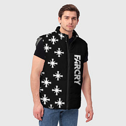 Мужской жилет Farcry текстура знаки, цвет: 3D-светло-серый — фото 2