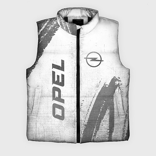 Мужской жилет Opel - white gradient вертикально / 3D-Черный – фото 1