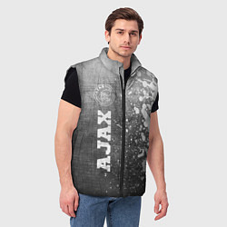 Мужской жилет Ajax - grey gradient по-вертикали, цвет: 3D-черный — фото 2