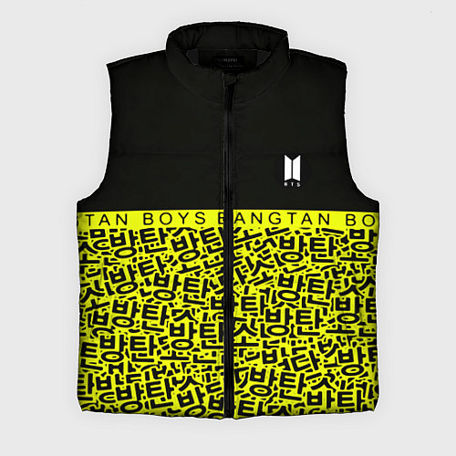 Мужской жилет BTS pattern kpop / 3D-Черный – фото 1