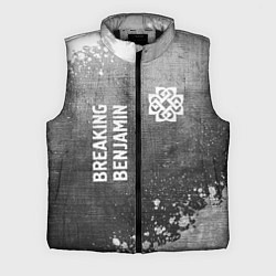Мужской жилет Breaking Benjamin - grey gradient вертикально, цвет: 3D-черный