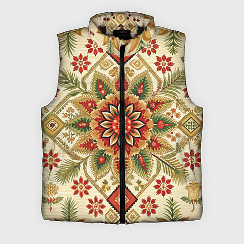 Мужской жилет Стиль советского ковра узоры и орнамент / 3D-Черный – фото 1