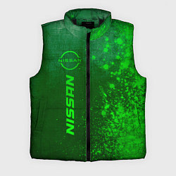 Мужской жилет Nissan - green gradient по-вертикали, цвет: 3D-черный