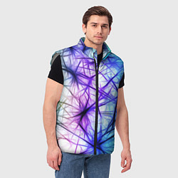 Мужской жилет Неоновые нервы, цвет: 3D-светло-серый — фото 2
