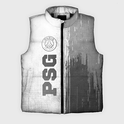 Мужской жилет PSG - white gradient по-вертикали / 3D-Черный – фото 1