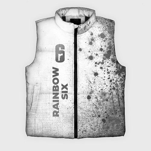 Мужской жилет Rainbow Six - white gradient по-вертикали / 3D-Черный – фото 1