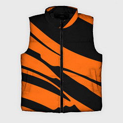Мужской жилет Чёрно-оранжевый полосами