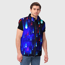 Мужской жилет Космические метеориты, цвет: 3D-красный — фото 2