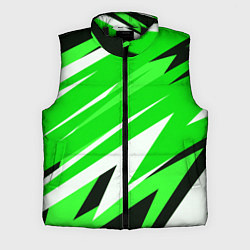 Мужской жилет Geometry stripes green, цвет: 3D-черный