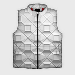 Мужской жилет Бело серая геометрия