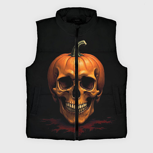 Мужской жилет Череп-тыква для Хэллоуина / 3D-Черный – фото 1