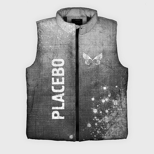 Мужской жилет Placebo - grey gradient вертикально / 3D-Черный – фото 1