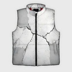 Мужской жилет Растрескавшийся бетон, цвет: 3D-красный