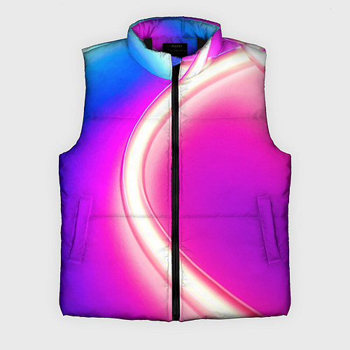Мужской жилет Неоновый свет текстура / 3D-Черный – фото 1