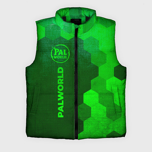 Мужской жилет Palworld - green gradient по-вертикали / 3D-Черный – фото 1