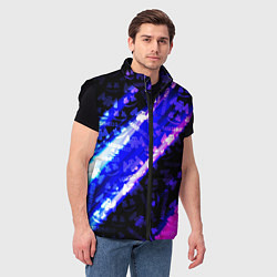 Мужской жилет Marshmello neon steel, цвет: 3D-черный — фото 2