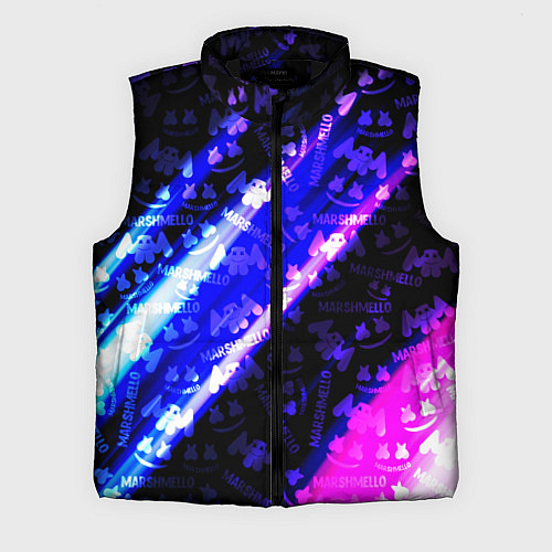 Мужской жилет Marshmello neon steel / 3D-Черный – фото 1