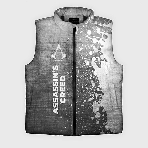 Мужской жилет Assassins Creed - grey gradient по-вертикали / 3D-Черный – фото 1