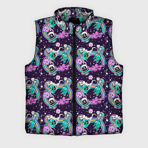 Мужской жилет Космические инопланетные монстры / 3D-Светло-серый – фото 1