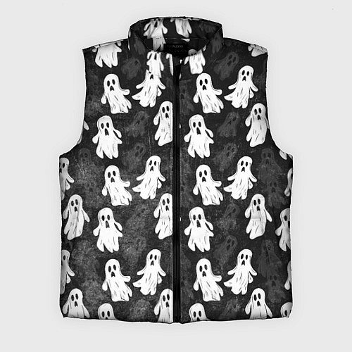 Мужской жилет Паттерн с призраками / 3D-Черный – фото 1