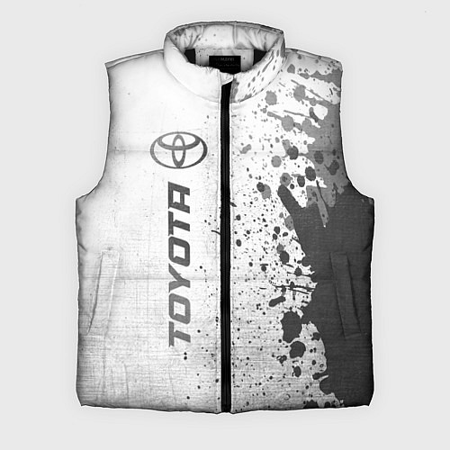 Мужской жилет Toyota - white gradient по-вертикали / 3D-Черный – фото 1
