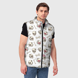 Мужской жилет Черепки, цвет: 3D-черный — фото 2