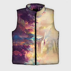 Мужской жилет Слияние цветов, цвет: 3D-светло-серый