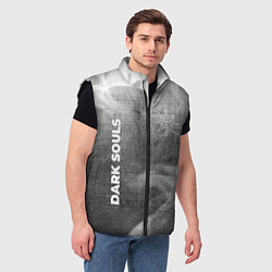 Мужской жилет Dark Souls - grey gradient вертикально, цвет: 3D-черный — фото 2