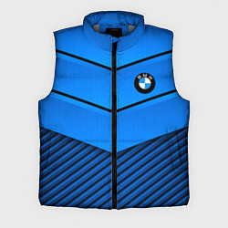 Мужской жилет BMW geometry blue, цвет: 3D-светло-серый