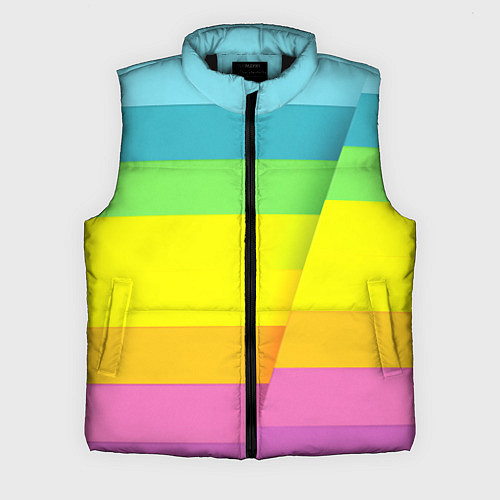 Мужской жилет Разноцветные полосы / 3D-Черный – фото 1