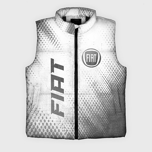 Мужской жилет Fiat - white gradient вертикально / 3D-Черный – фото 1