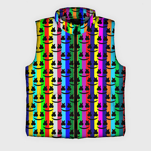 Мужской жилет Marshmello радуга / 3D-Светло-серый – фото 1