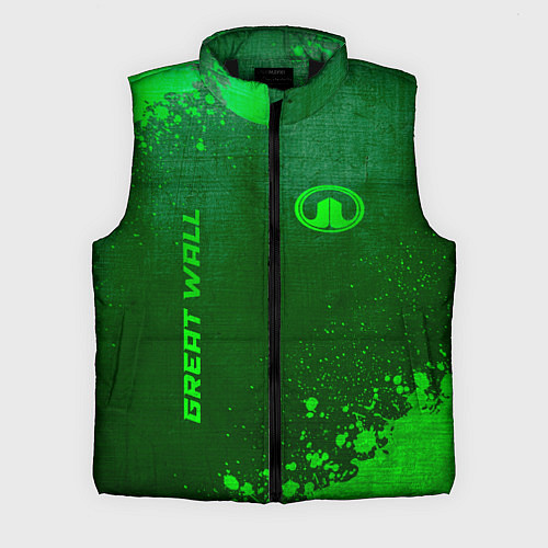 Мужской жилет Great Wall - green gradient вертикально / 3D-Черный – фото 1