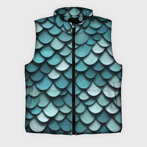 Мужской жилет Чешуя / 3D-Черный – фото 1