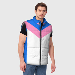Мужской жилет В стиле 90-х ретро спортивная, цвет: 3D-светло-серый — фото 2
