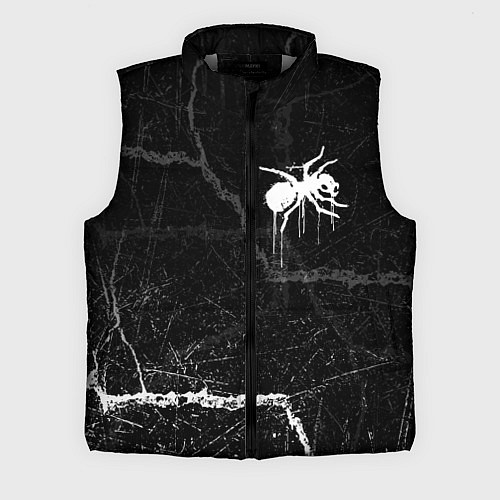 Мужской жилет The prodigy - трещины / 3D-Светло-серый – фото 1