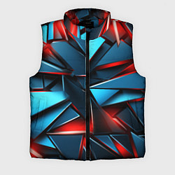 Мужской жилет Геометрические осколки, цвет: 3D-красный