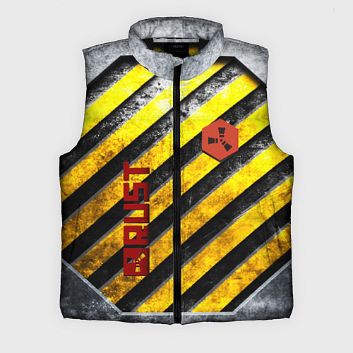 Мужской жилет RUST grunge / 3D-Черный – фото 1