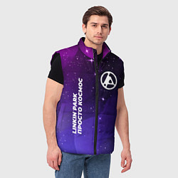 Мужской жилет Linkin Park 2024 просто космос, цвет: 3D-черный — фото 2