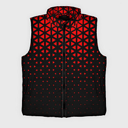 Мужской жилет Геометрический градиент - чёрно-красный