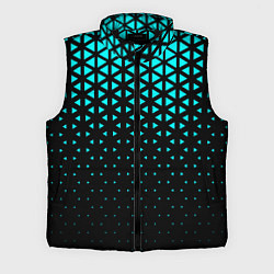 Мужской жилет Геометрический градиент - чёрно-синий, цвет: 3D-черный
