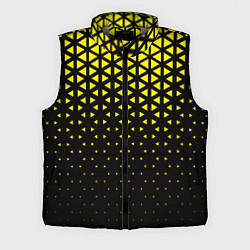 Мужской жилет Геометрический градиент - чёрно-жёлтый