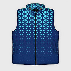 Мужской жилет Геометрический градиент - сине-голубой
