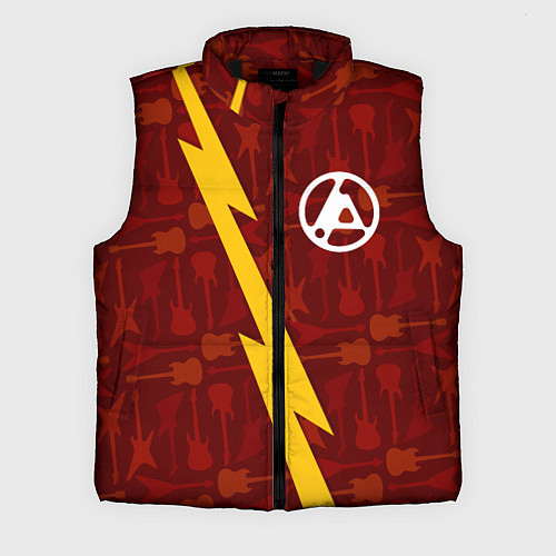 Мужской жилет Linkin Park 2024 гитары и молния / 3D-Черный – фото 1