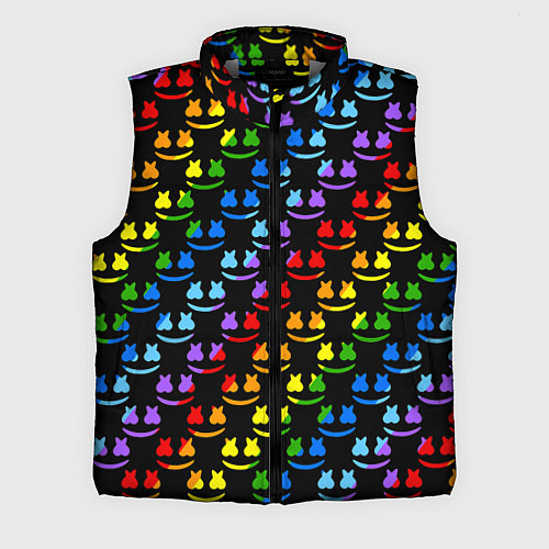 Мужской жилет Marshmello pattern neon / 3D-Светло-серый – фото 1