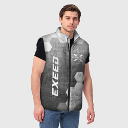 Мужской жилет Exeed - grey gradient вертикально, цвет: 3D-черный — фото 2