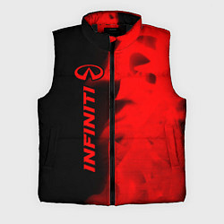 Мужской жилет Infiniti - red gradient по-вертикали, цвет: 3D-черный
