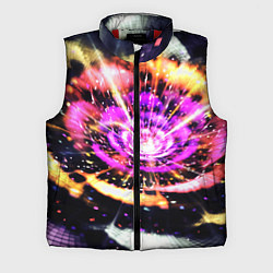 Мужской жилет Оптический узор цветок, цвет: 3D-красный
