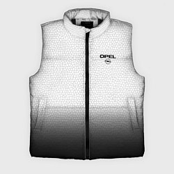 Мужской жилет Opel с эмблемой градиент чёрно-белый, цвет: 3D-черный